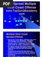 Multiple Pro Style Spread Offense Guide | PDF | Sports | American Football