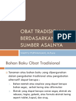 Obat Tradisional Berdasarkan Sumber Asalnya