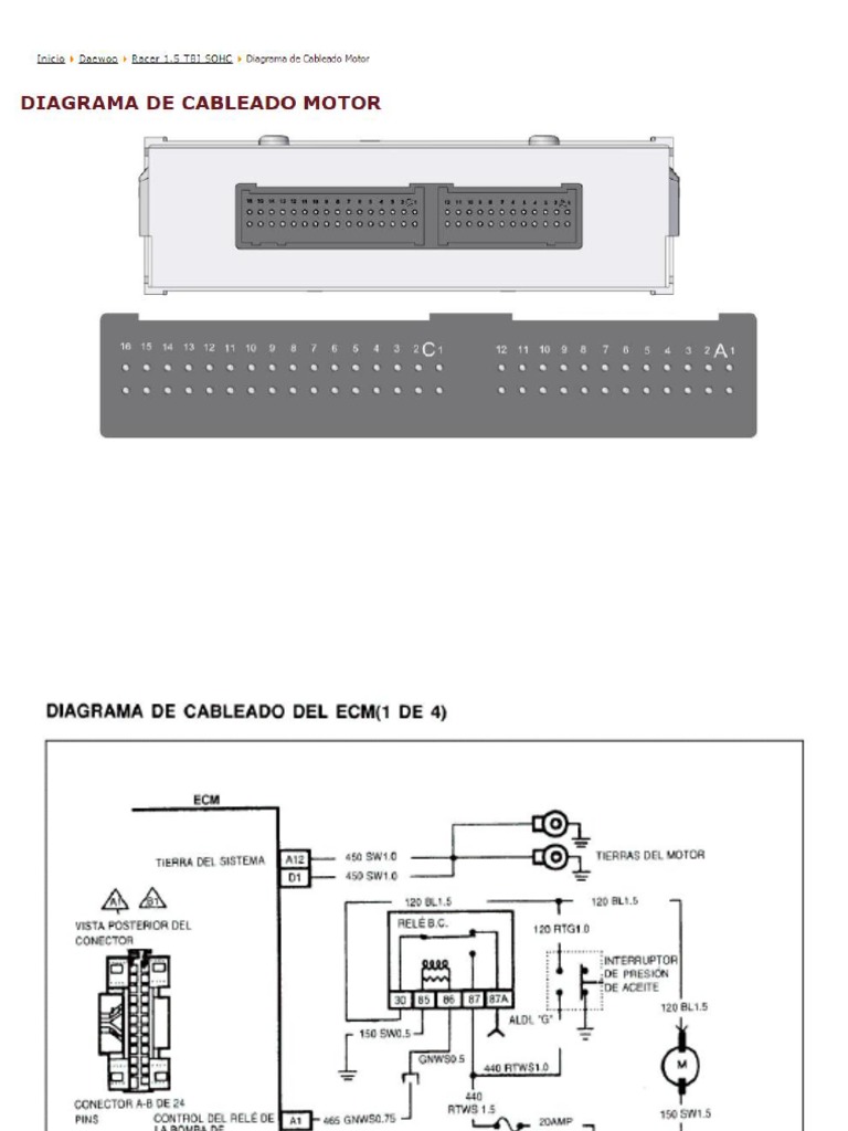 Diagrama Daewoo Racer TBI PDF | PDF