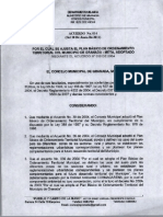 Acuerdo #014 de 2011 PBOT Granada