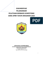 Dokumentasi Pelaksanaan Pelatihan Berbasis Kompetensi