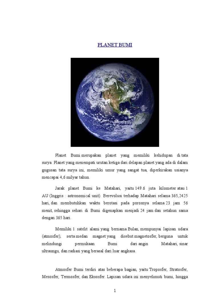 Planet Bumi | PDF