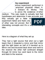 Michelson Morley Experiment