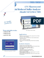 UV Fluorescent TRS/SO2 Analyzer Specifications