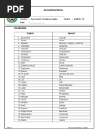 Accounting Words I