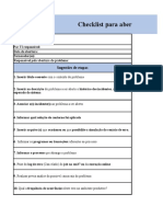 Check List para A Criação de Um Problema