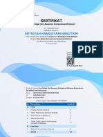 Sertifikat: Artisyah Hamdayani Nasution