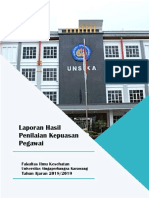 Laporan Hasil Kuesioner Kepuasan Pegawai Fikes TA 2018-2019