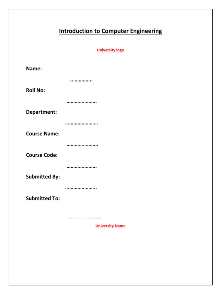Introduction To Computer Engineering | PDF | Input/Output | Computer ...