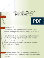 The Placing of A Son