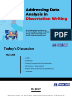 Dissertation Statistical Analysis Write-Ups: Problem Solving and Data Analysis