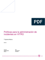 Política de Manejo de Incidentes Vitro - v8.1 24-09-2018