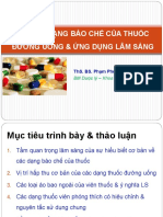 Mot So Dang Bao Che Cua Thuoc Duong Uong Va Ung Dung Lam Sang