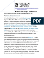 Article - The Portfolio Model of Foreign Assistance - Foreign Affairs