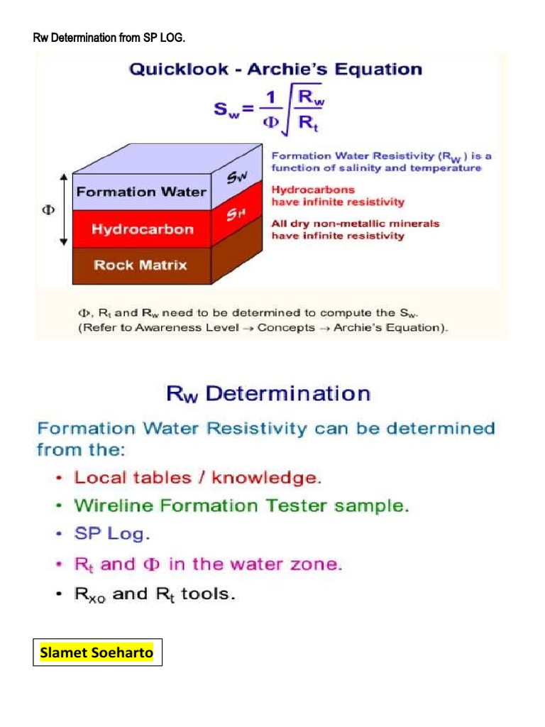 2.Rw Determination From SP LOG-1 | PDF