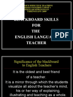 Blackboard Skills For English Teachers