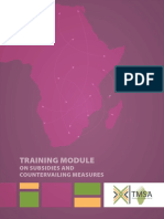Training Module: On Subsidies and Countervailing Measures