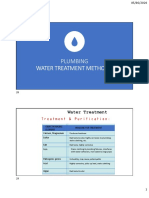Plumbing Water Treatment Methods