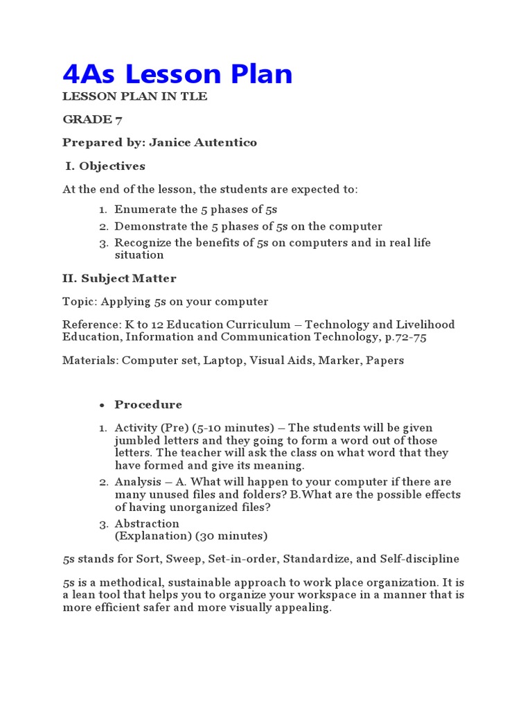 4as-lesson-plan-lesson-plan-in-tle-grade-prepared-by-45-off