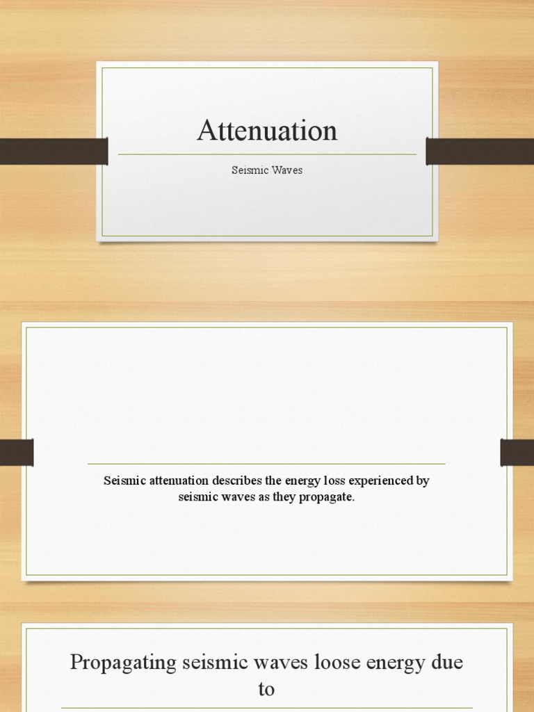 Seismic Wave Attenuation Explained | PDF