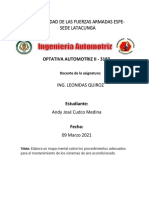 TAREA - Procedimientos Adecuados para El Mantenimiento de Los Sistemas de Aire Acondicionado - Andy Cudco