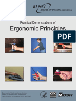 Ergonomic Principles: Practical Demonstrations of