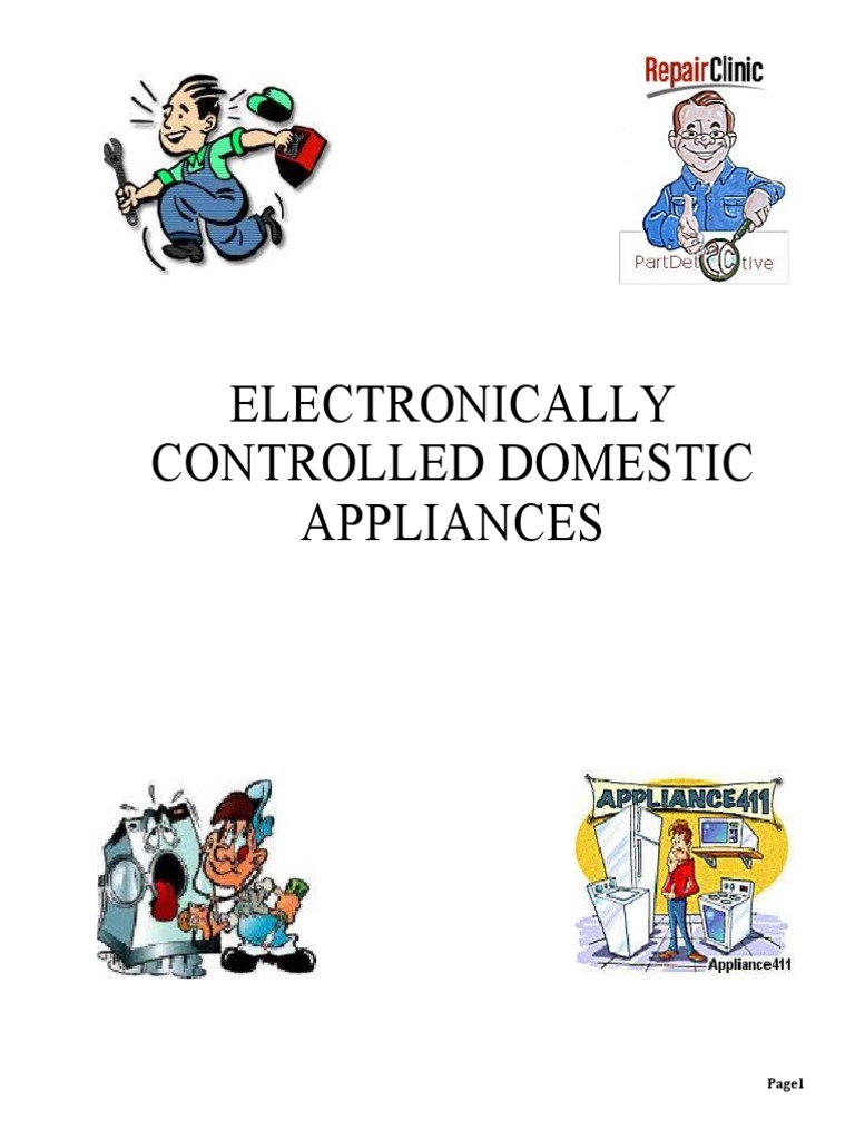 Electronically Controlled Domestic Appliances PDF Electrostatic