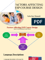 Factors Affecting Course Design