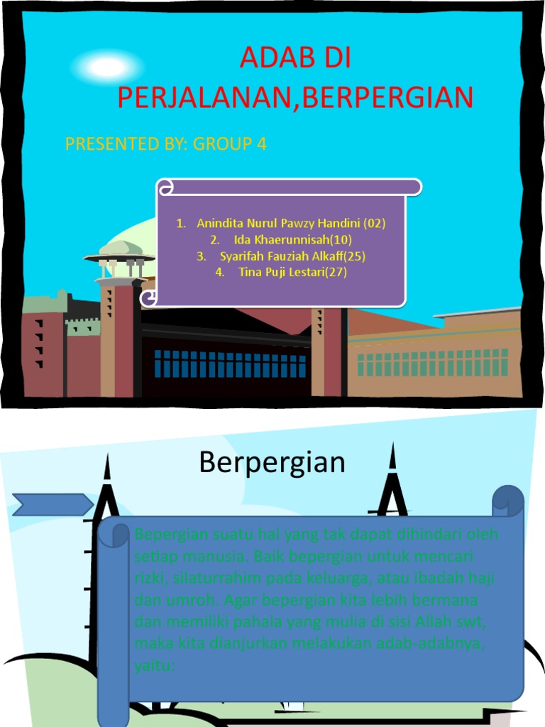 Adab Di Perjalanan, Berpergian | PDF