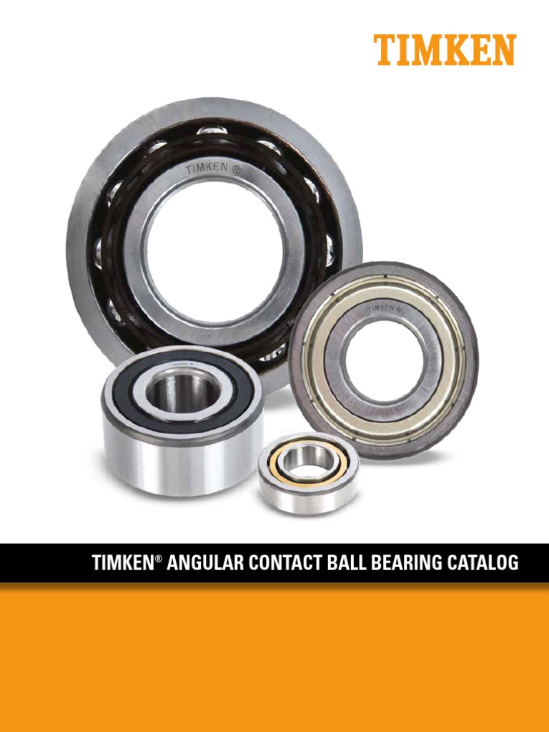 TIMKEN Angular Contact BallBearing PDF Bearing (Mechanical