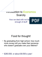 Introduction To Scarcity: Economics
