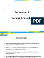 Pertemuan 4 Bahasa Arsitektur