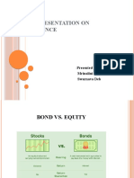 A Presentation On Finance: Presented by Mrinalini Goswami Swarnava Deb