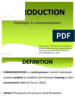Concepts in Communication