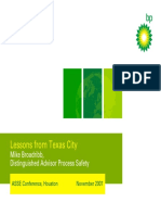 Lessons From Texas City: Mike Broadribb, Distinguished Advisor Process Safety