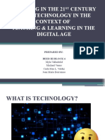 TEACHING IN THE 21ST CENTURY USING TECHNOLOGY IN THE CONTEXT OF TEACHING & LEARNING IN THE DIGITAL AGE