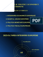 Integrare Si Politici Economice Europene