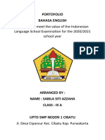 Proposed To Meet The Value of The Indonesian Language School Examination For The 2020/2021 School Year