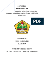 Proposed To Meet The Value of The Indonesian Language School Examination For The 2020/2021 School Year