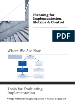 Chapter 12 Planning For Implementation, Metrics & Control