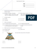 Ecology Vocabulary - Print - Quizizz1