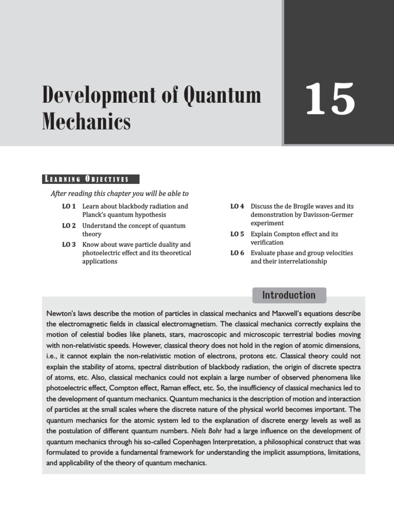 Understanding Quantum Mechanics Concepts | PDF | Photoelectric Effect ...