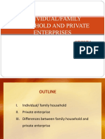 Household Business and Private Enterpirse