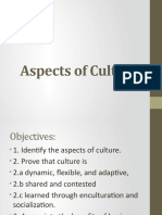 Aspects of Culture