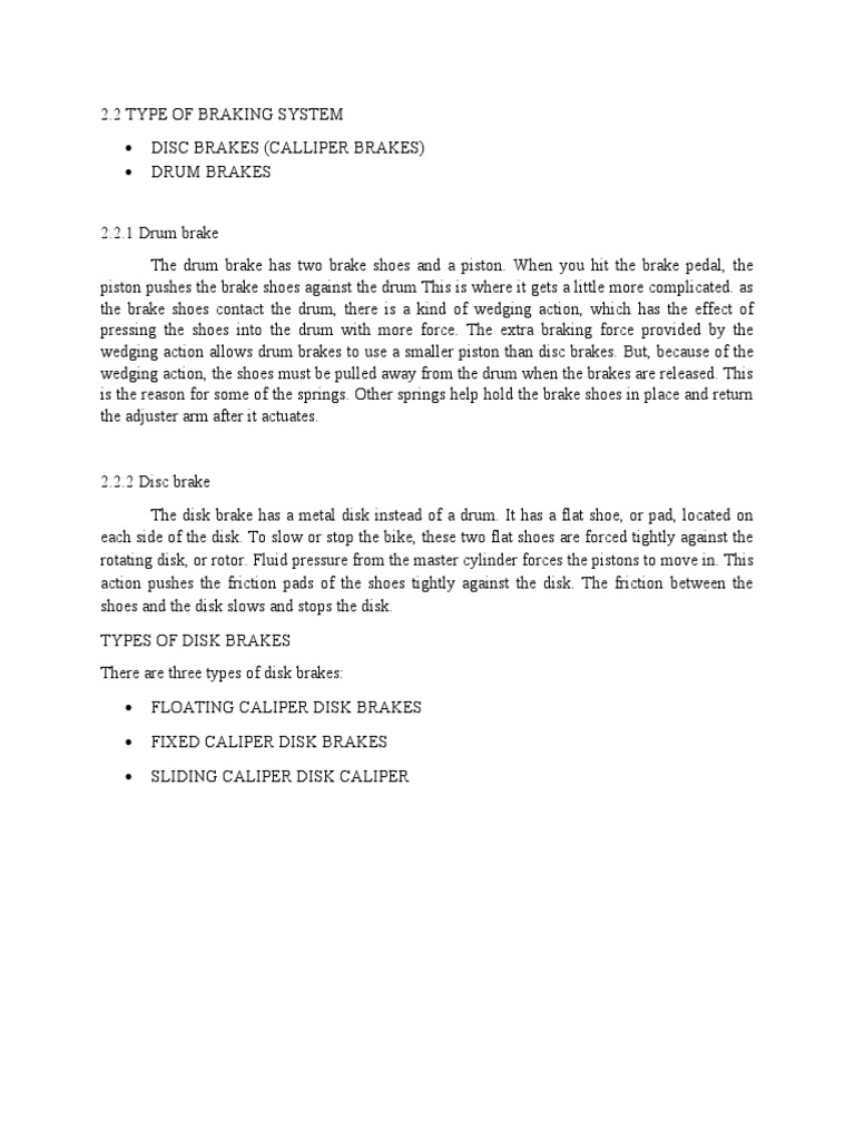 Type of Drum Brake PDF