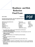 FINAL EXAM Disaster Readiness and Risk Reduction