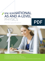 Oxfordaqa International As and A Level Physics Specification
