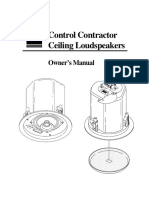 Speaker JBLCtrl24C Manual