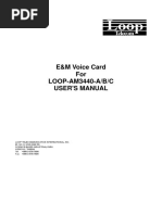 E&M Voice Card For LOOP-AM3440-A/B/C User'S Manual