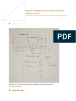Determine The Flexural Stresses in These Members Using The Transformed